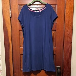 Classic t shirt dress in royal Blue